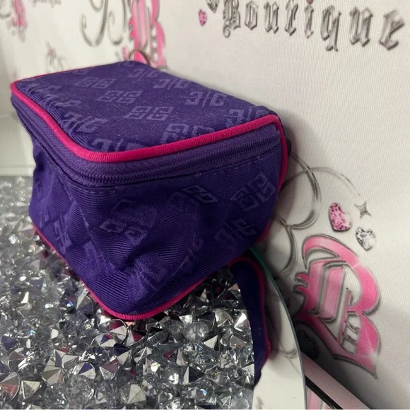 Givenchy parfums makeup bag with mirror cute mini purple monogram printed purple - Picture 8 of 8